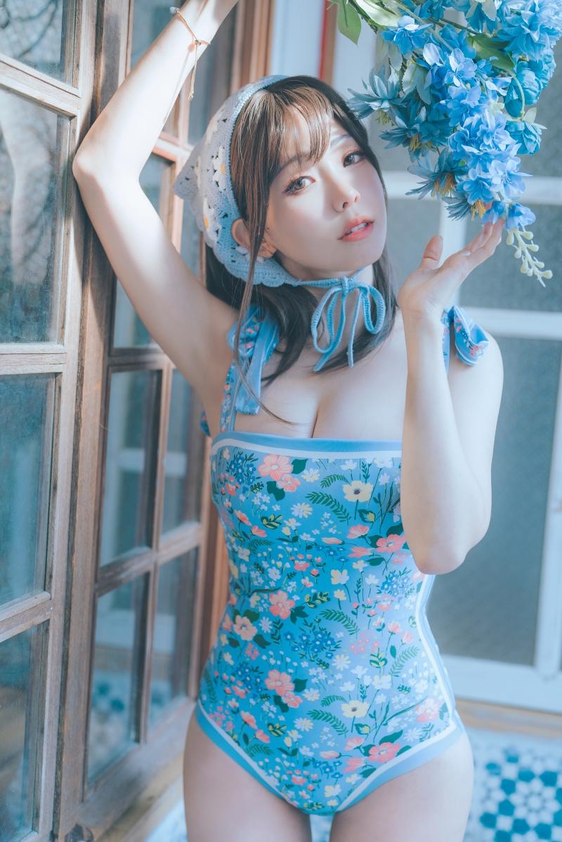 ElyEE子 2023.august D-復古水藍花 Vintage Aqua Blossom [38P-159MB]